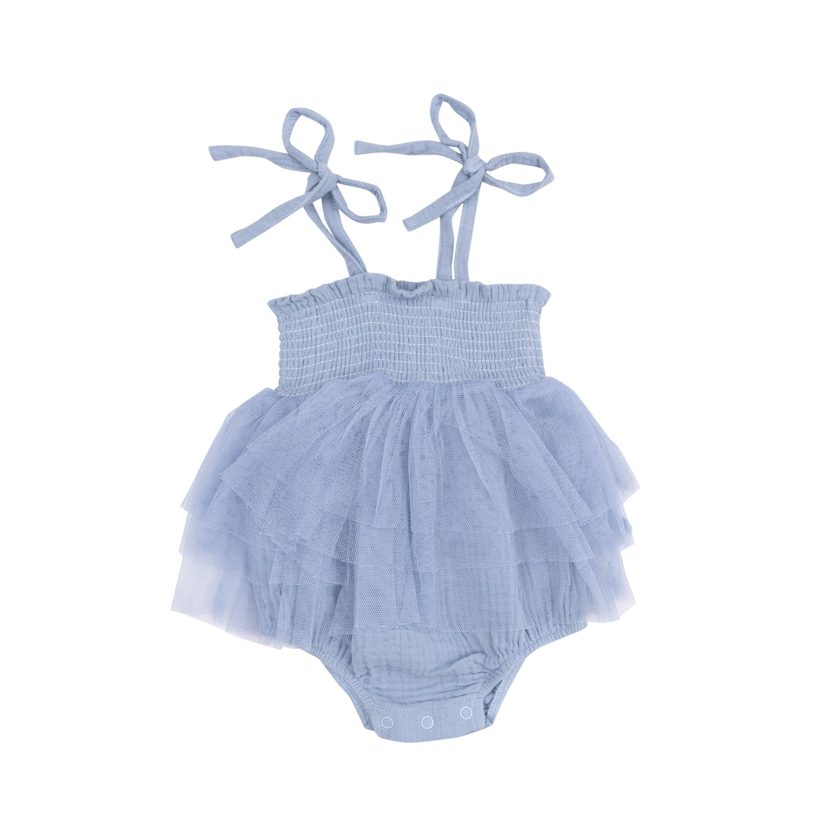 Solid Muslin Dusty Blue Tutu Bubble