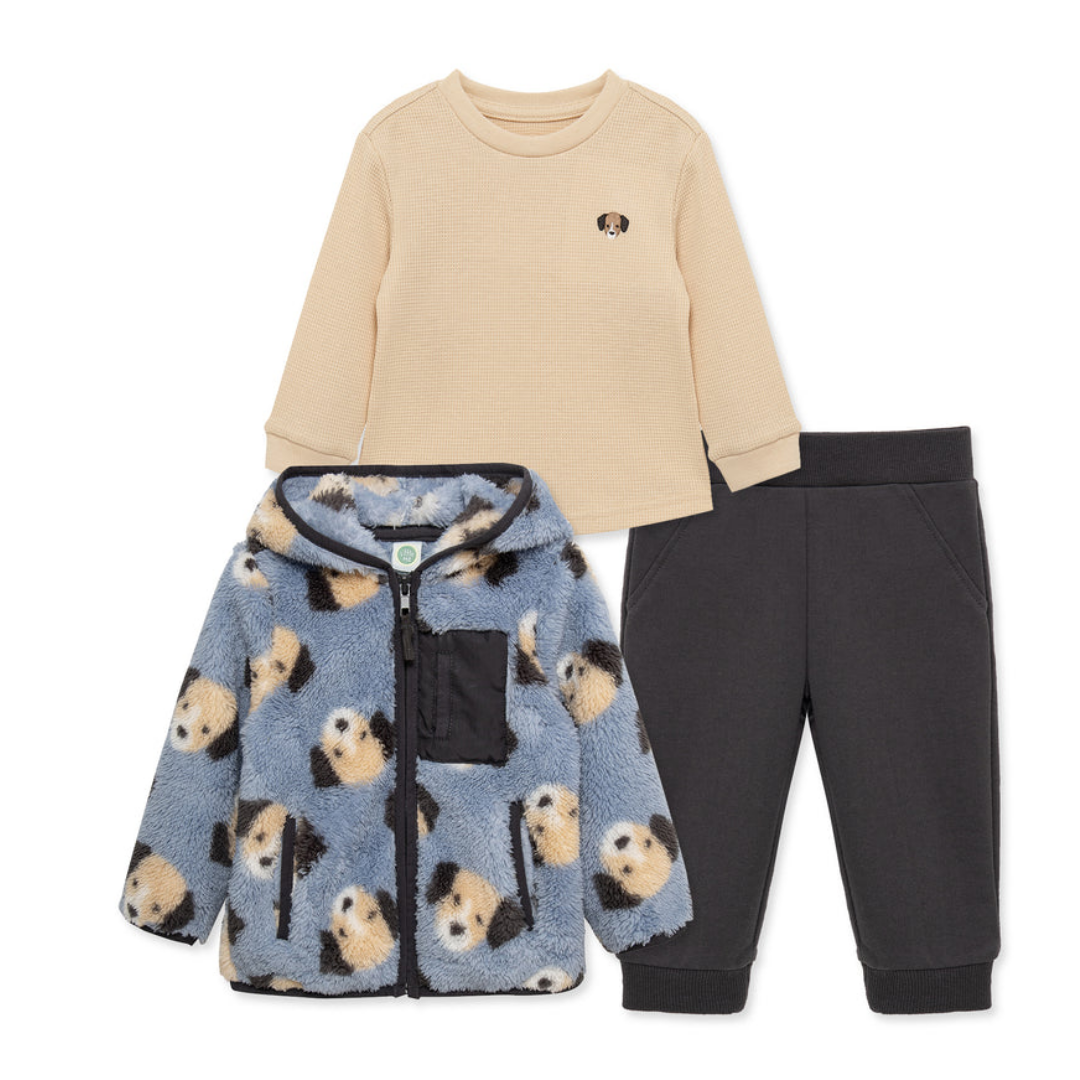 Puppy 3-Piece Sherpa Set