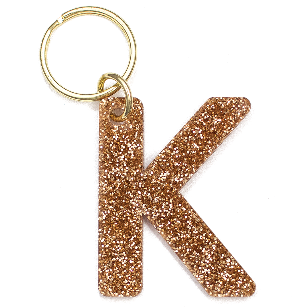 Glitter Letter Keychains - A-Z