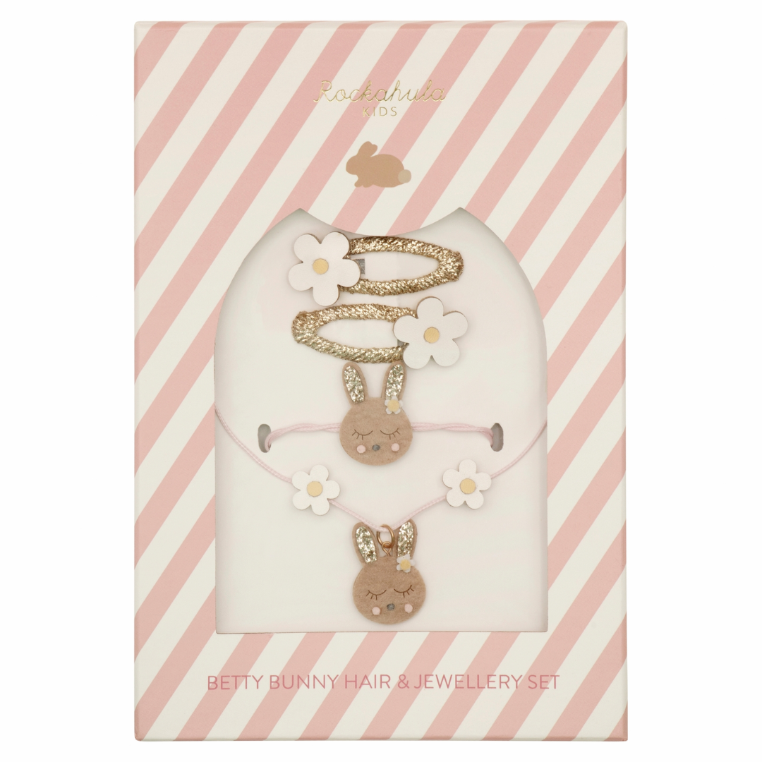 Betty Bunny Hair & Jewelry Set