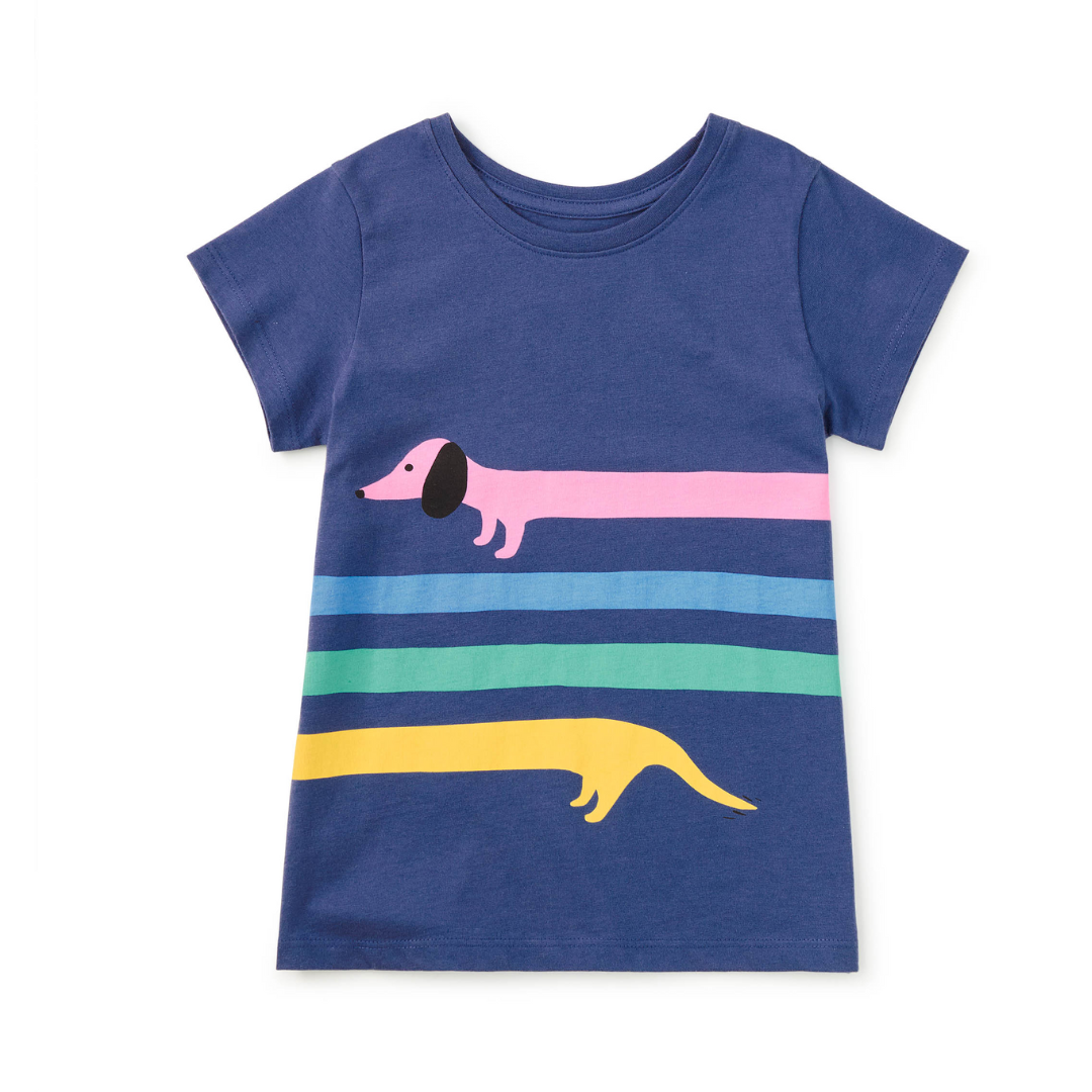 Rainbow Dachsund Graphic Tee