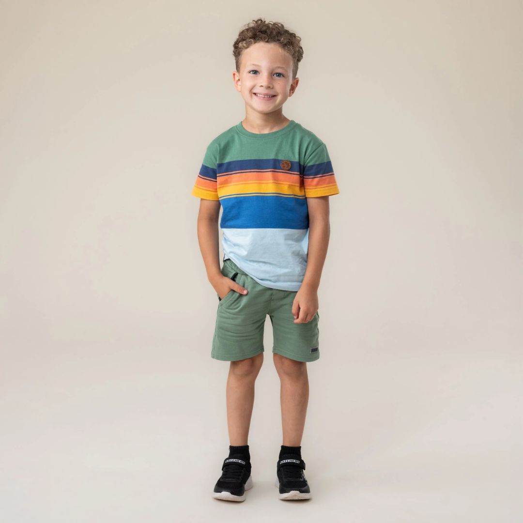 Coastal Colorblock Stripe Tee