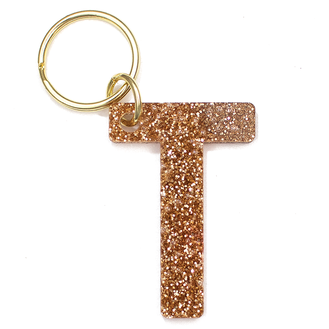 Glitter Letter Keychains - A-Z