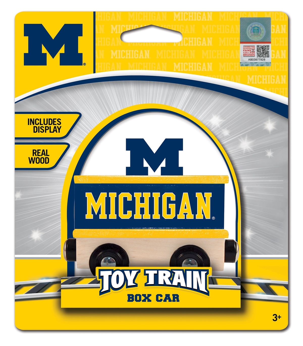 Michigan Wolverines Toy Train Box Car