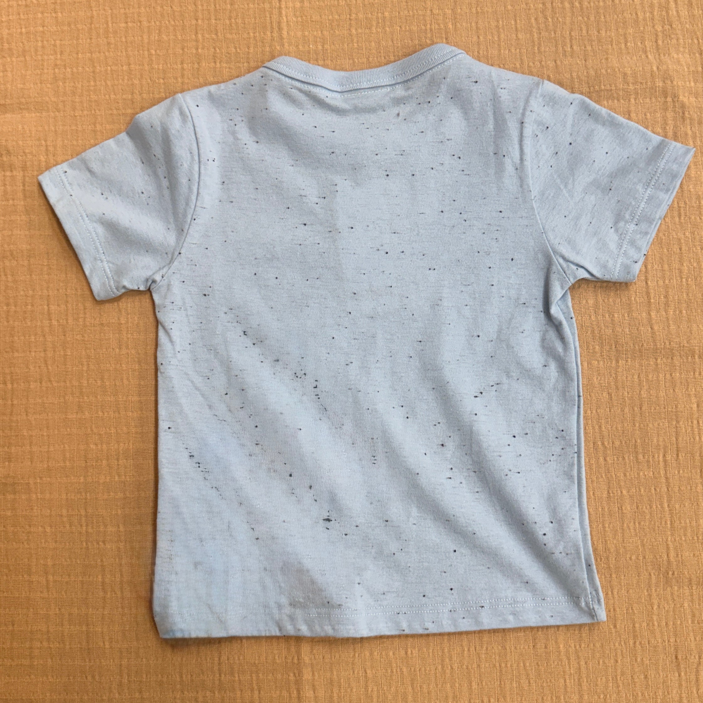 Ice Blue Speckled Pocket T-Shirt