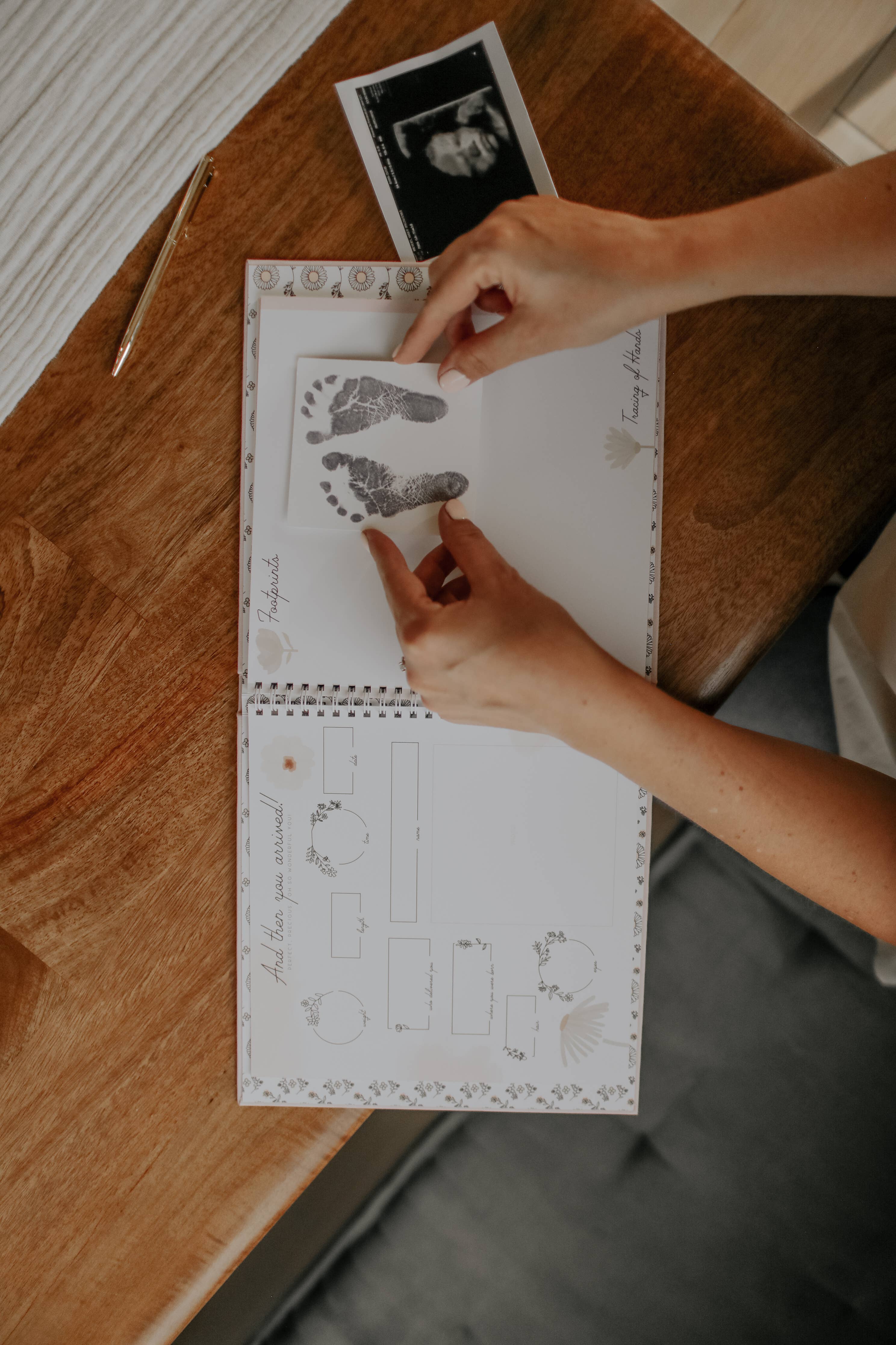 Baby Memory Book - Wildflower Meadow First Year Keepsake | Lucy Darling