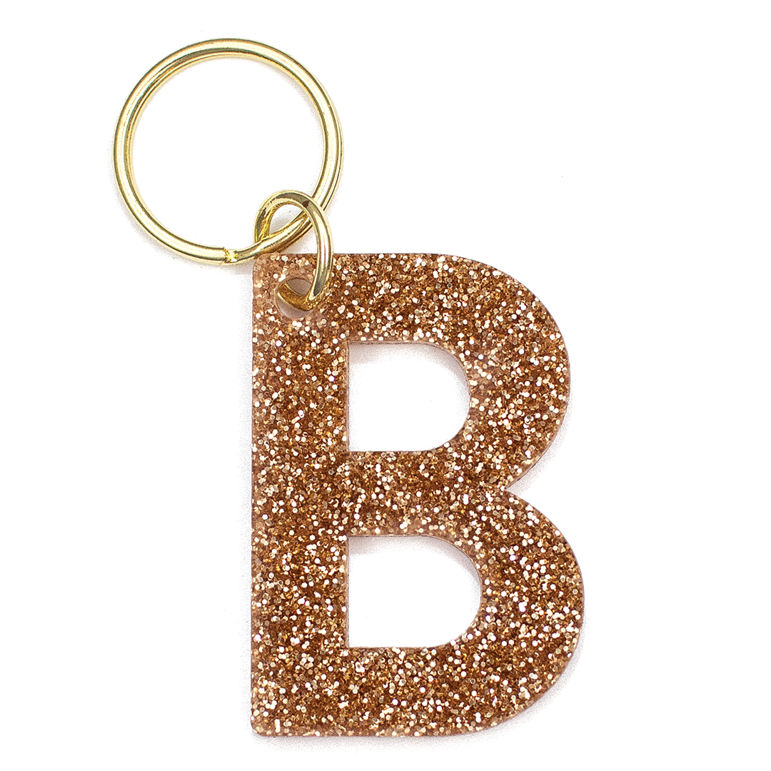 Glitter Letter Keychains - A-Z