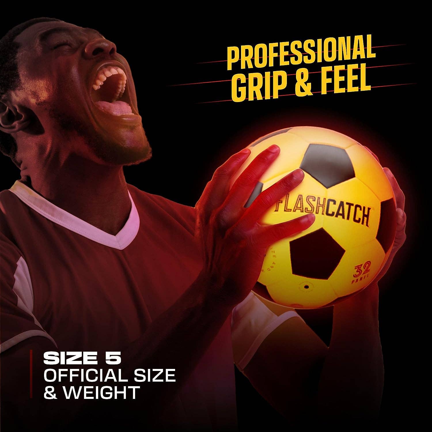 Light Up Soccer Ball - Glow in the Dark - NO 5