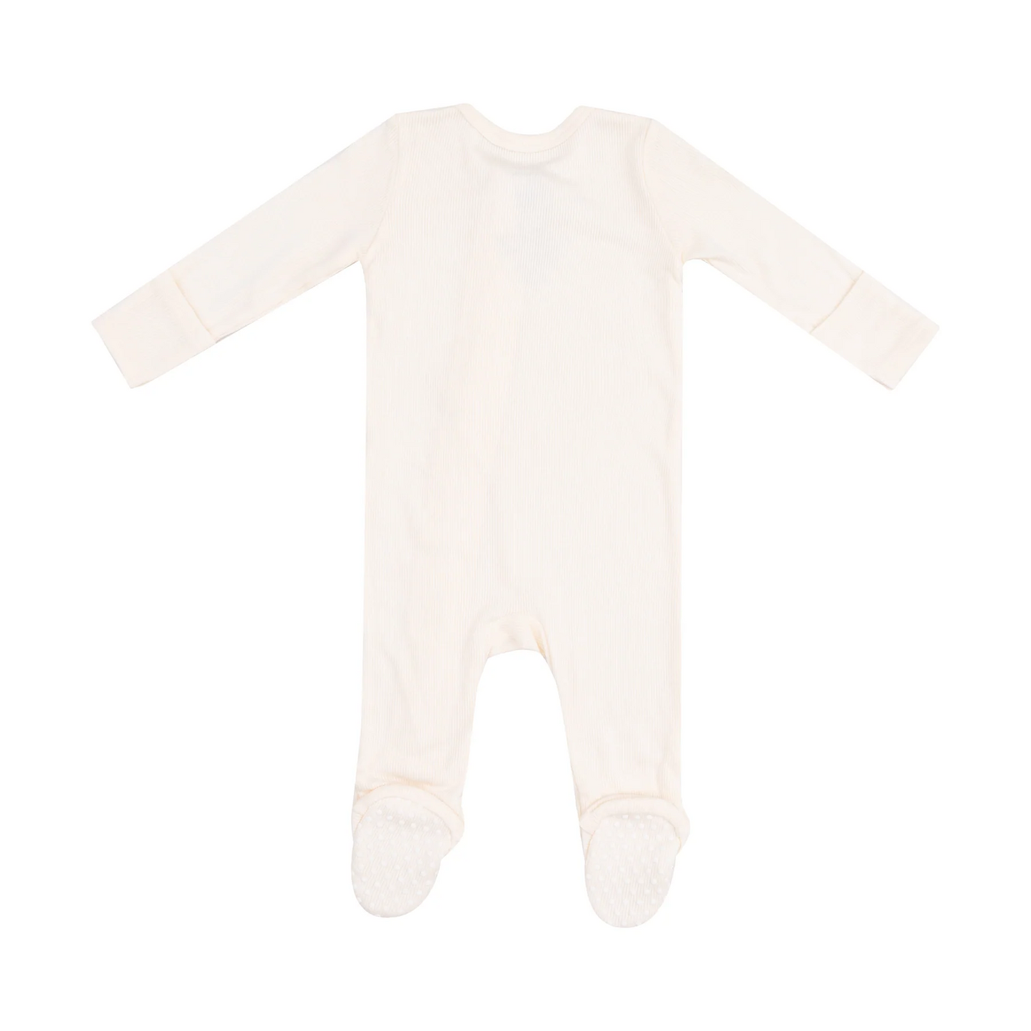 Solid Sugar Swizzle Zipper Footie
