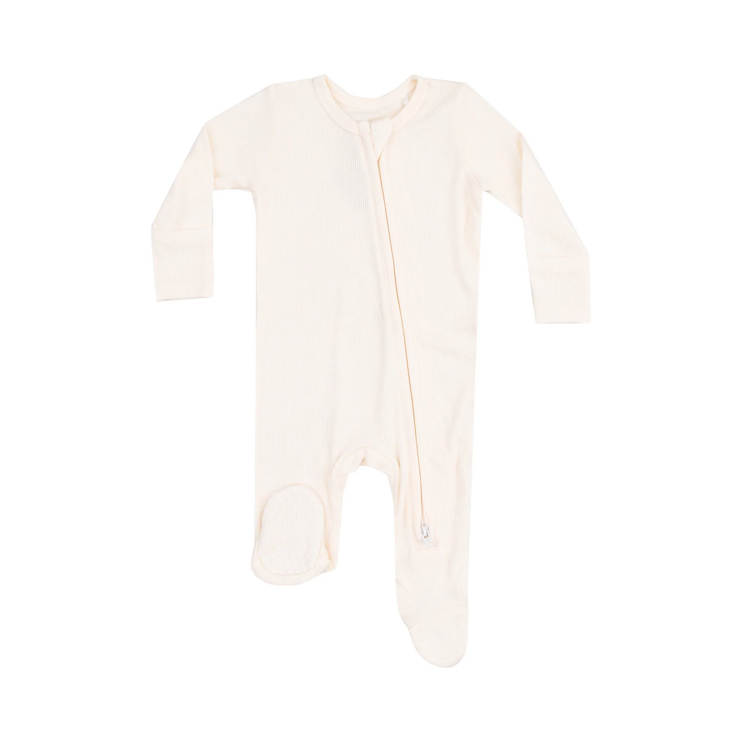 Solid Sugar Swizzle Zipper Footie