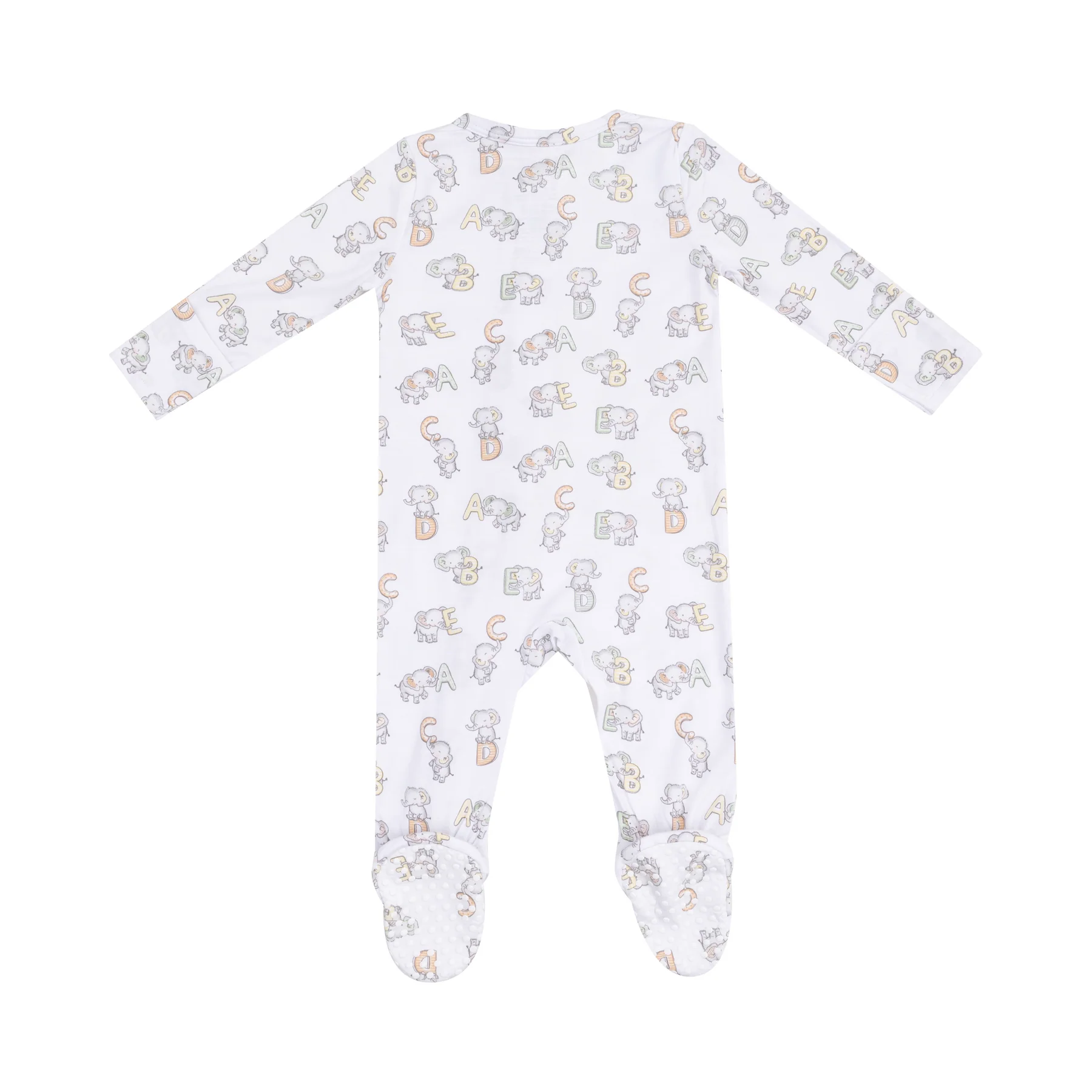 Vintage Elephant Zipper Footie