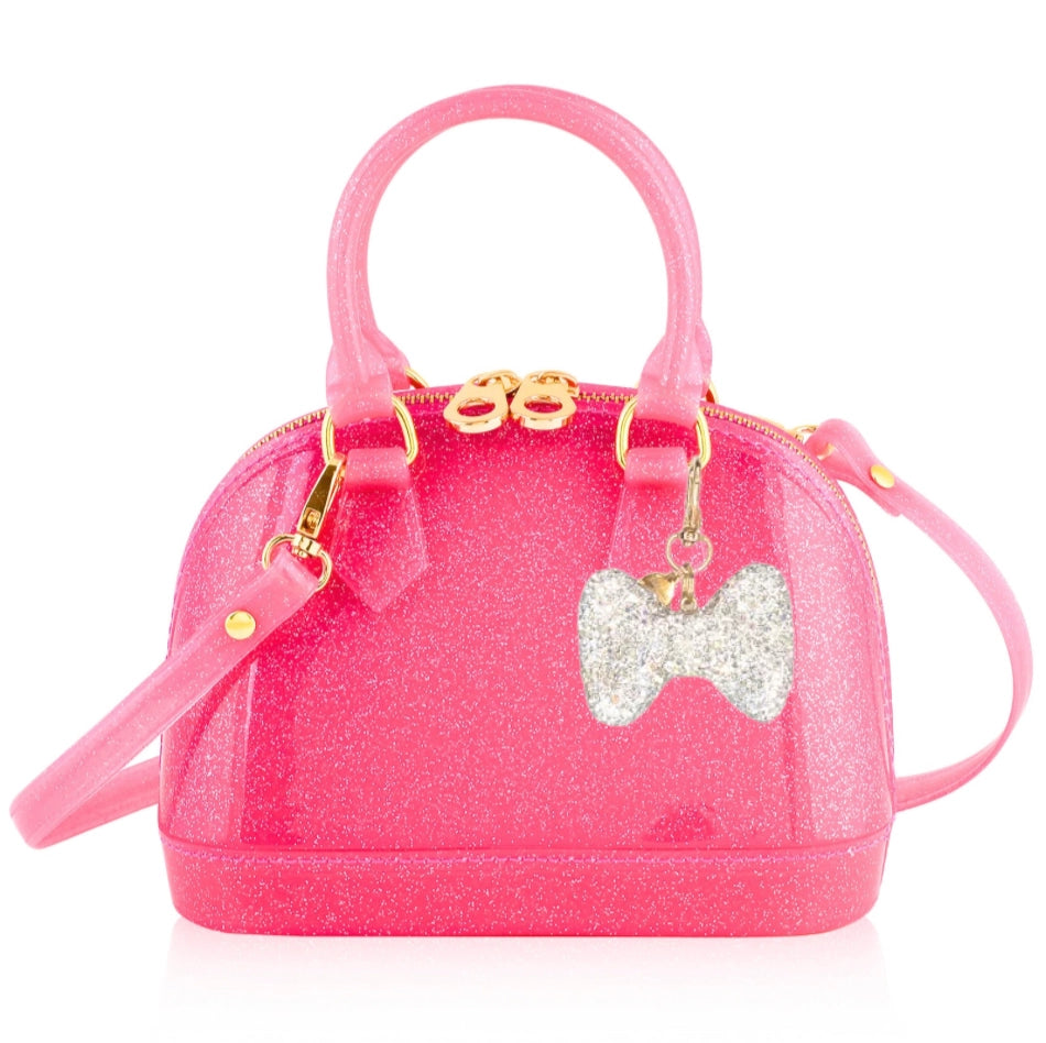 Cate Hot Pink Sparkle Minnie Crystal Bow Charm