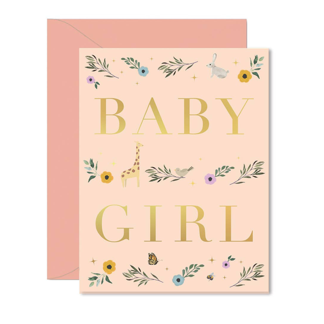 Baby Girl Storybook Greeting Card