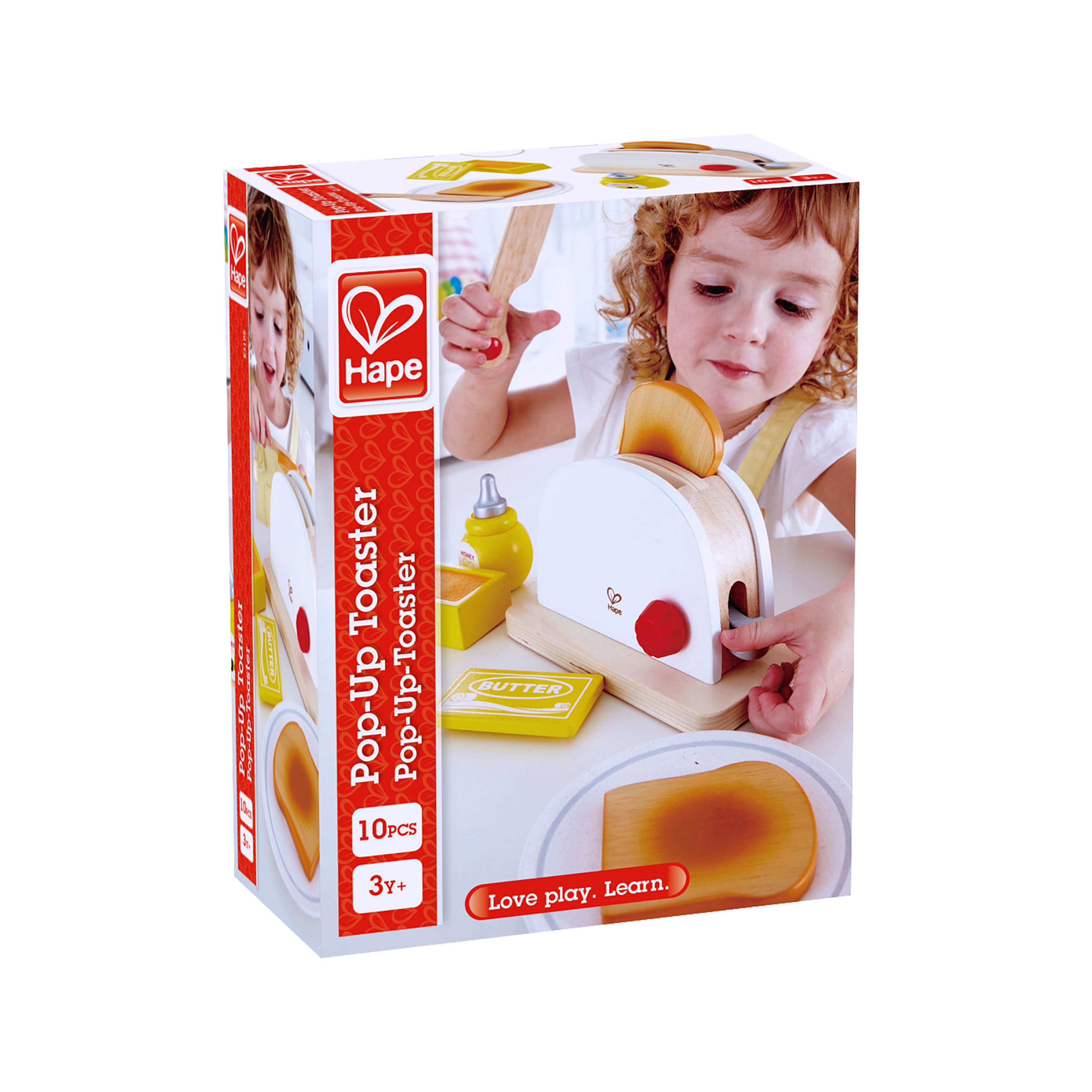 Pop-Up Toaster Set - Wooden Pretend Play Breakfast Set - 3+