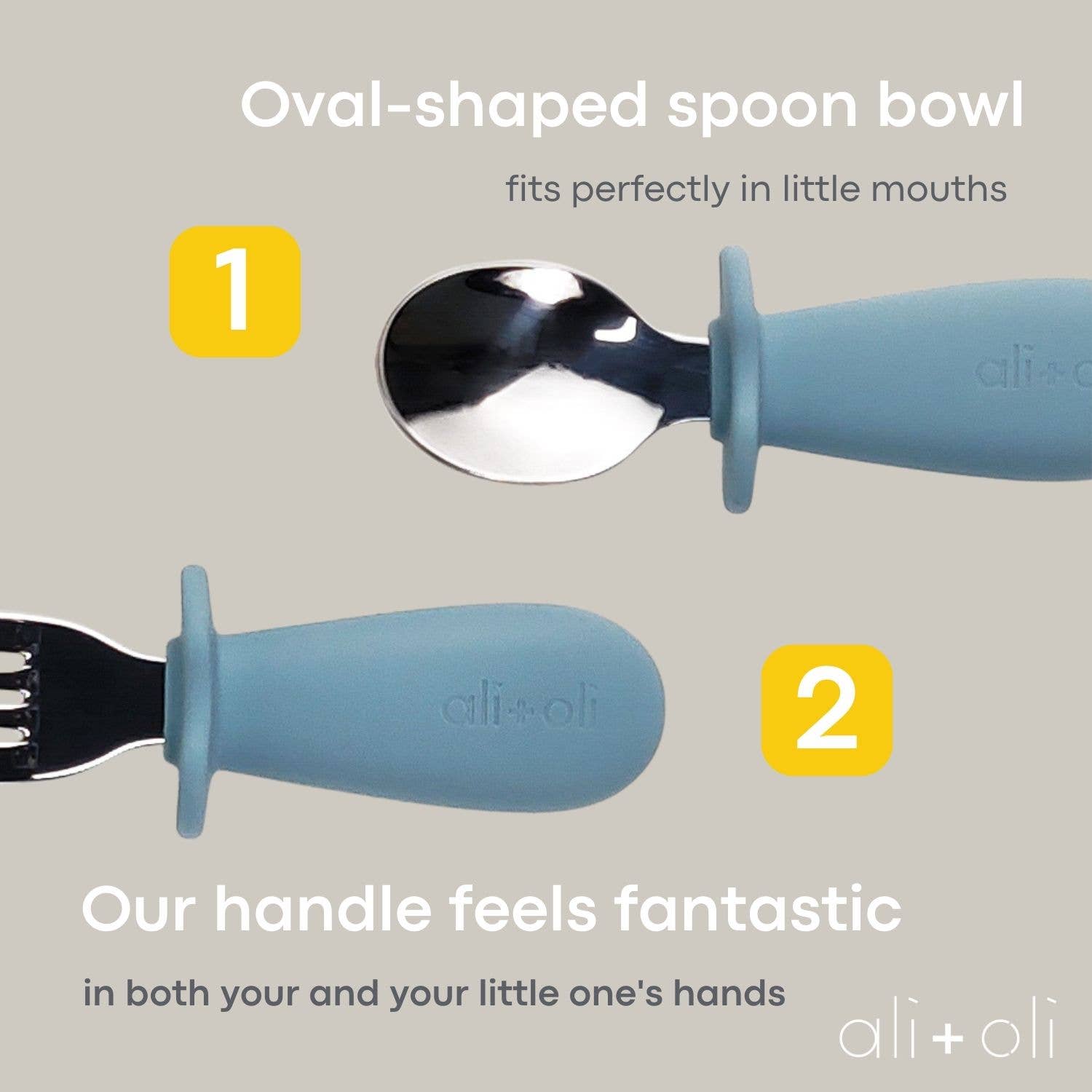 Blue Spoon & Fork Learning Set