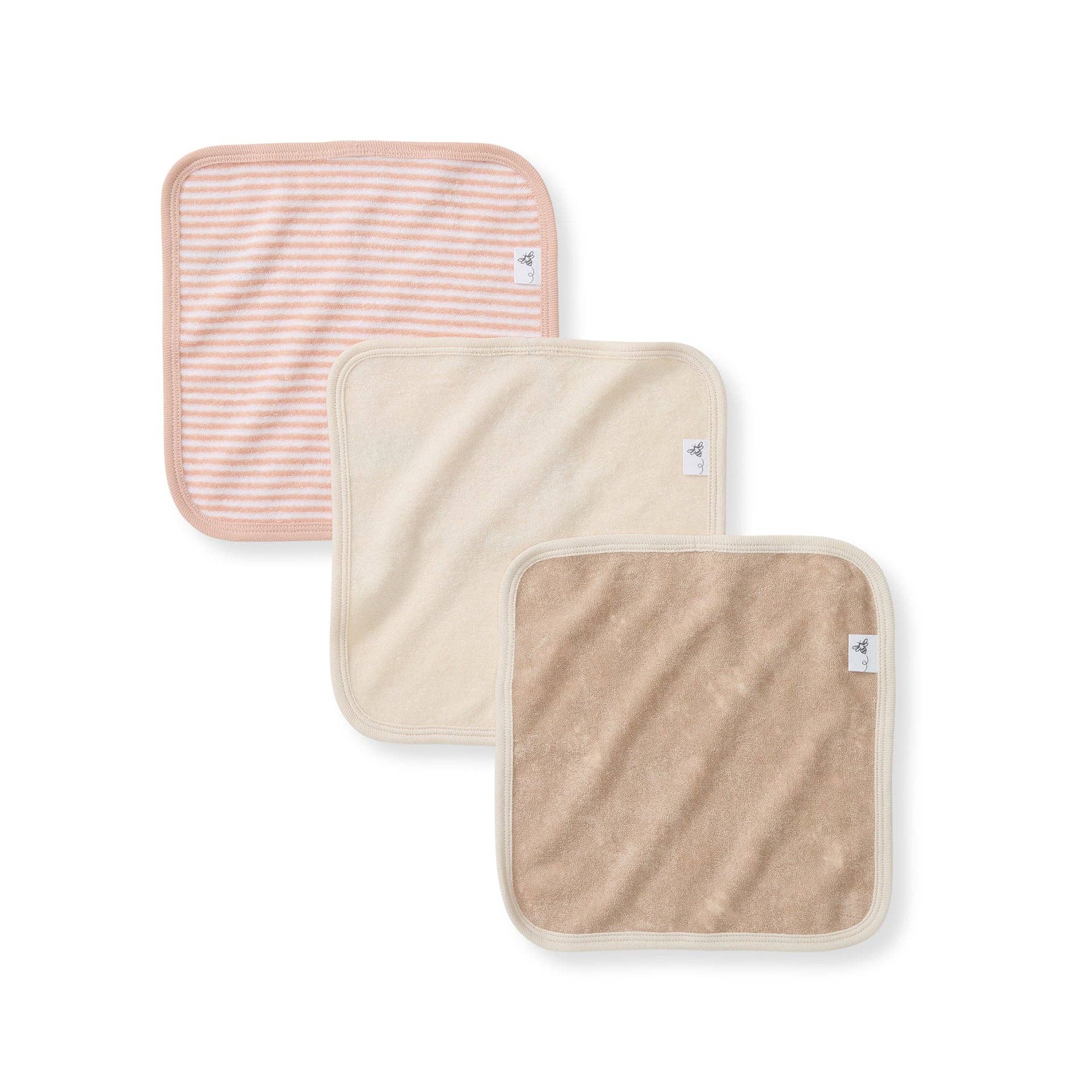 Whimsical Floral Terry Washcloths 3 Pack