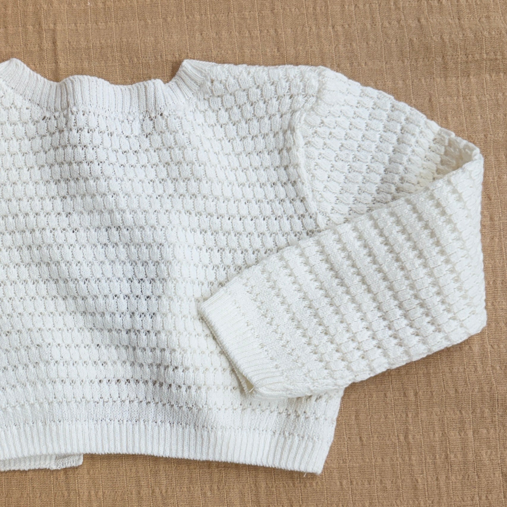 Off White Knit Cardigan Shrug