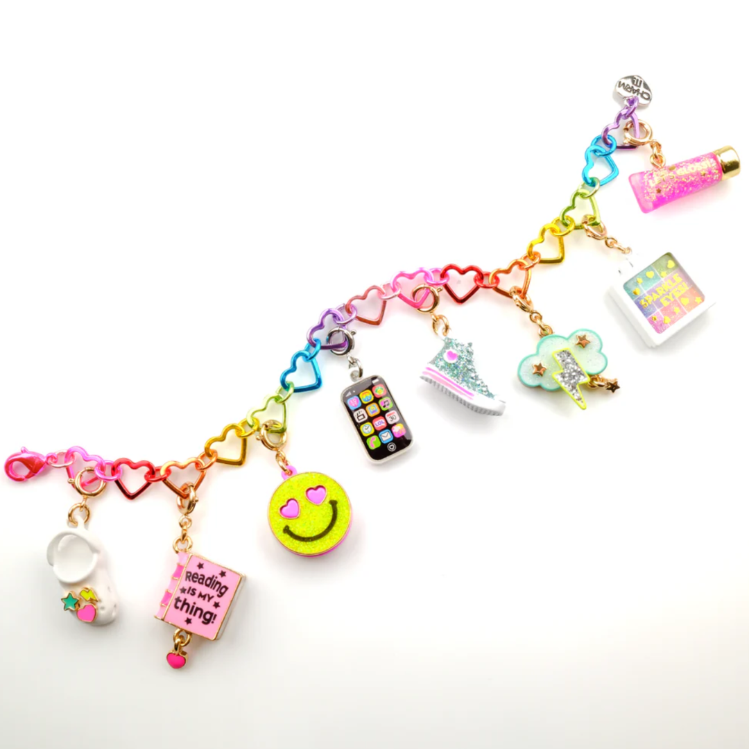 Rainbow Heartlink Bracelet