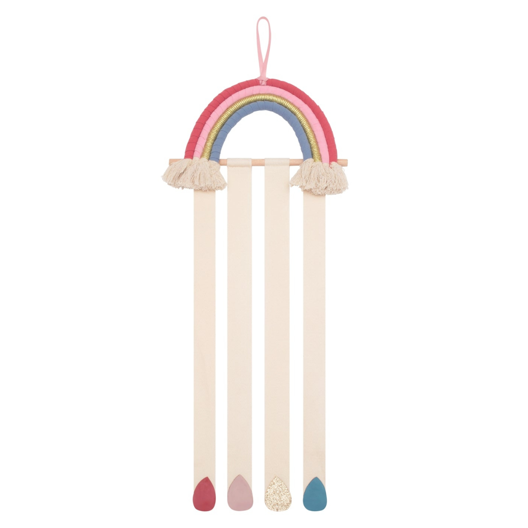 Bright Rainbow Drops Clip Hanger