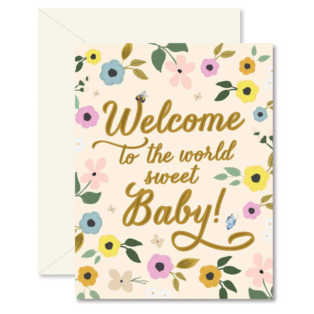 Welcome Sweet Baby Greeting Card