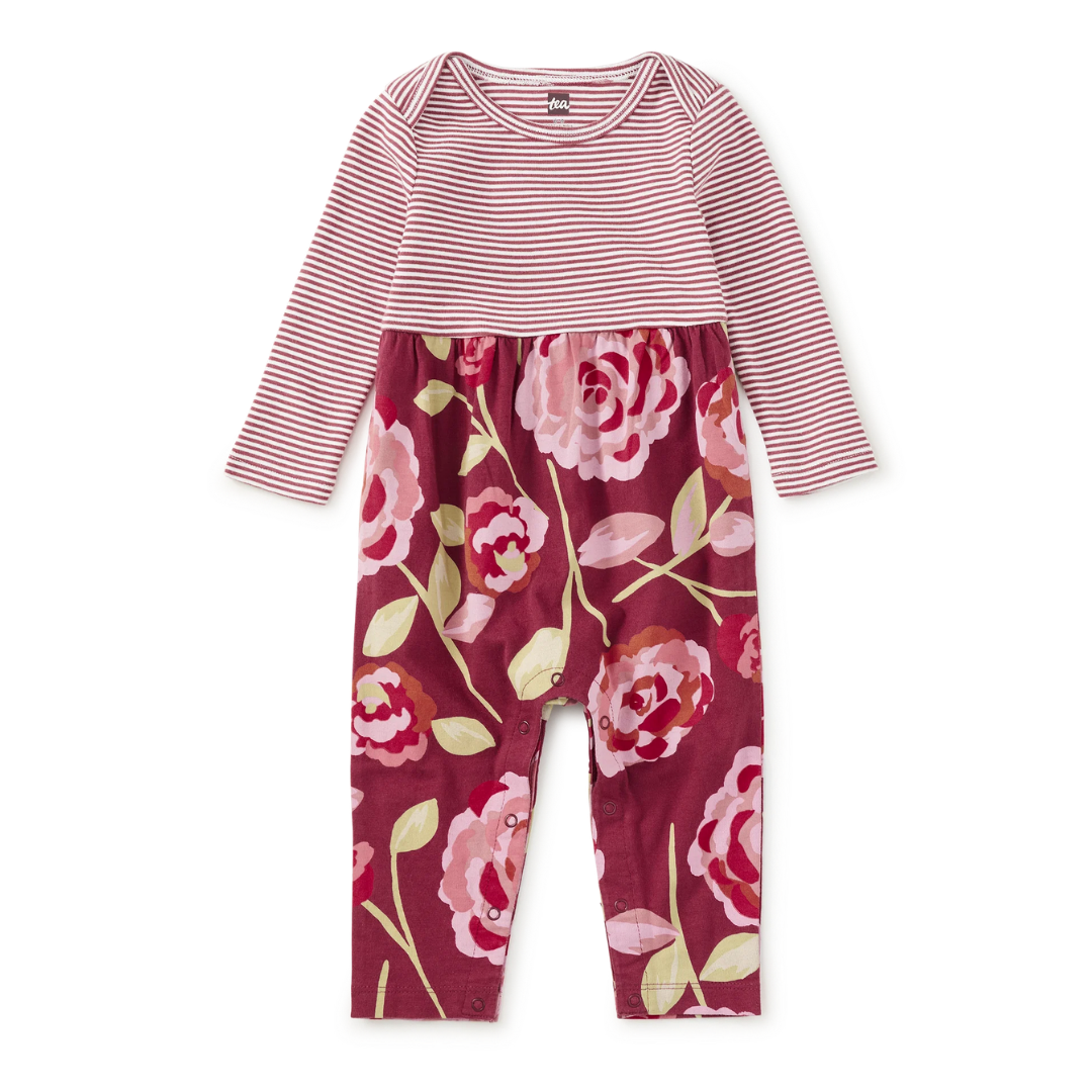 Turkish Rose Print Mix Baby Romper