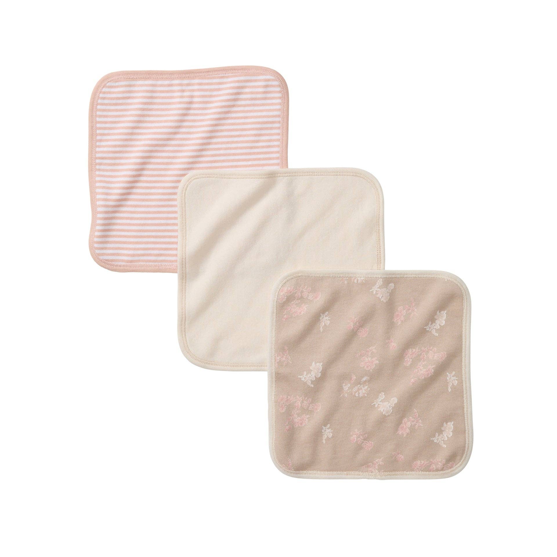 Whimsical Floral Terry Washcloths 3 Pack