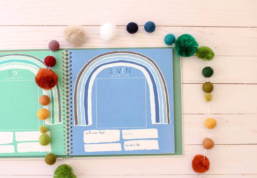 Gift for Newborn: Little Rainbow Baby Memory Book | First Year Keepsake