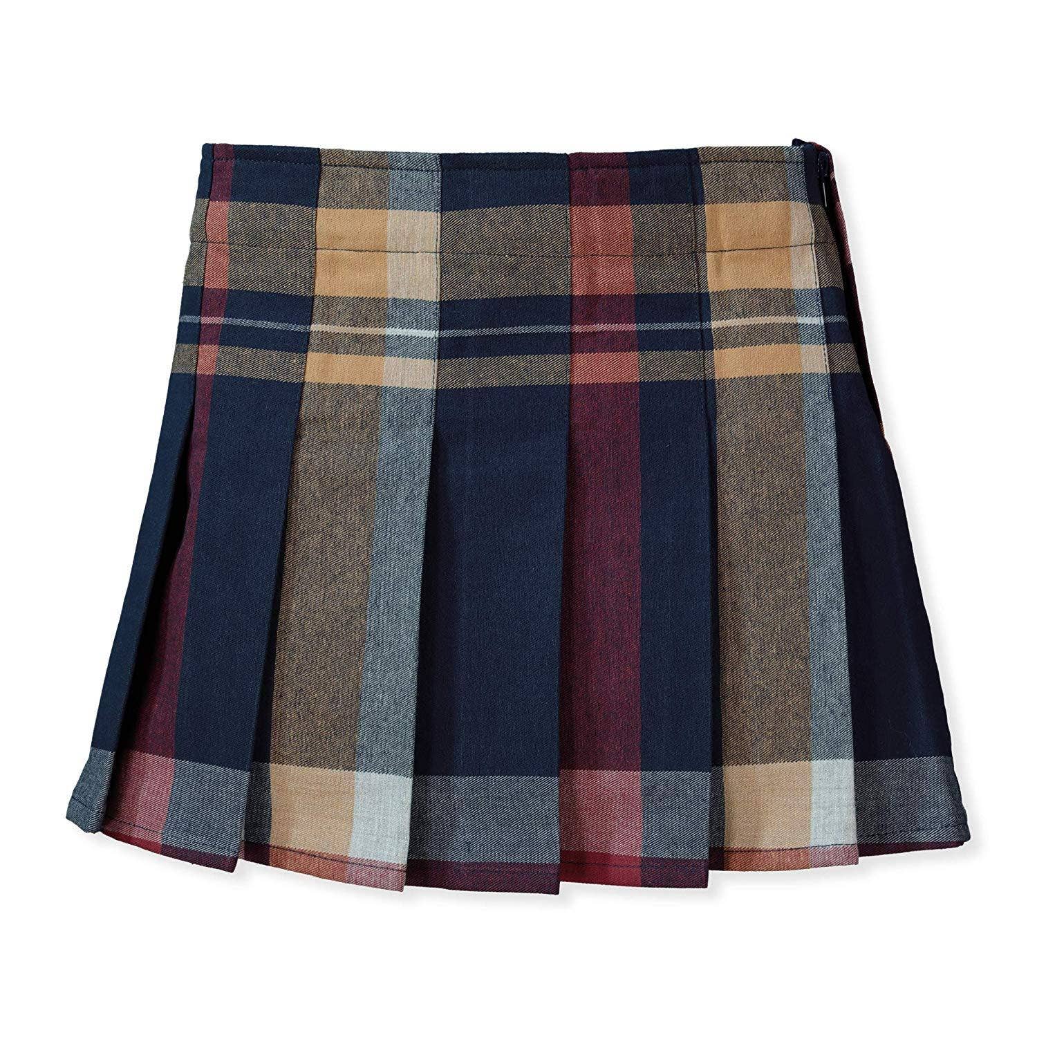 Organic Pleated Skirt with Buckle Detail