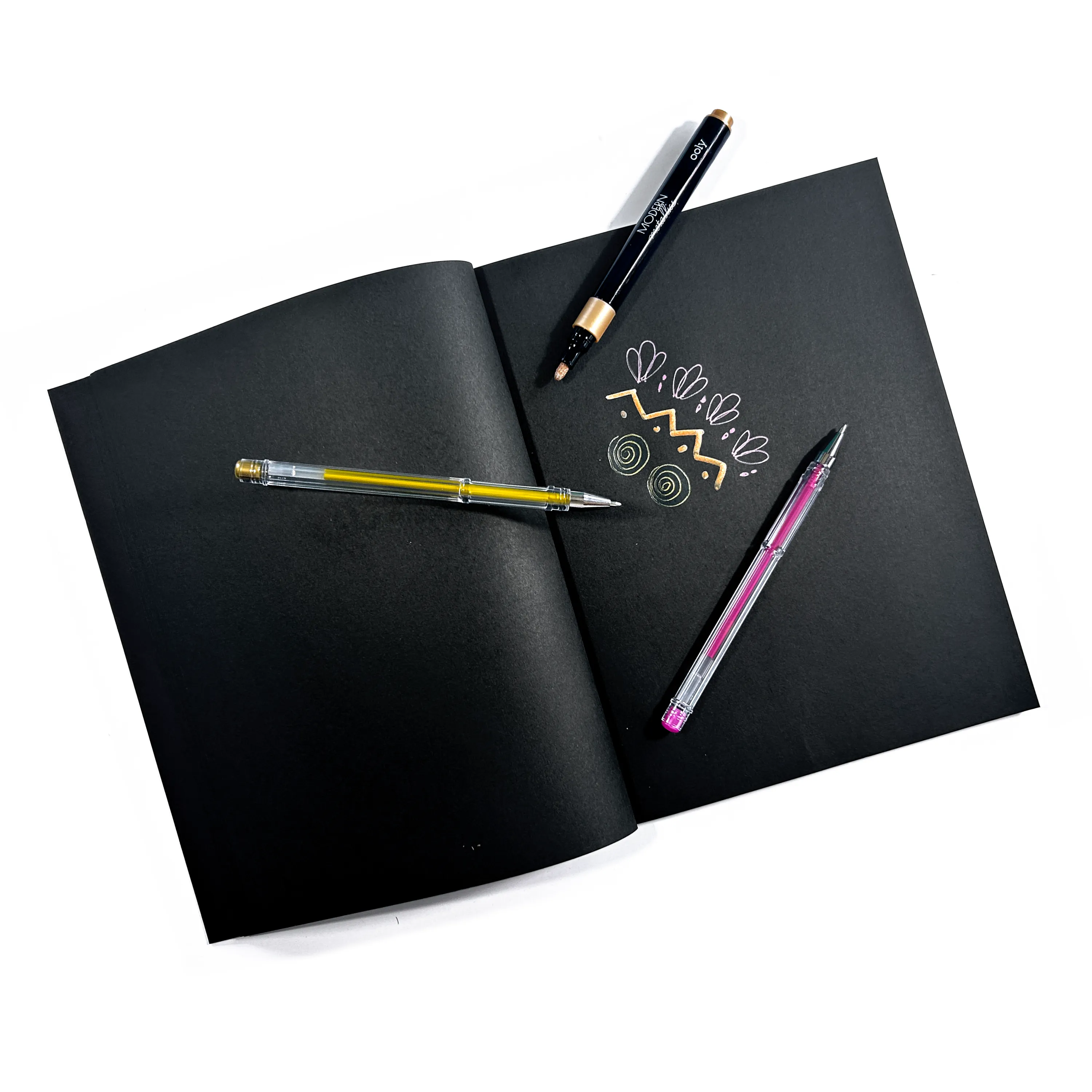 DIY Sketchbook Kit for Kids - Metallic Pens & Markers Art Set | OOLY