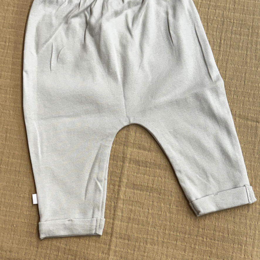 Taupe Organic Cotton Baby Pants