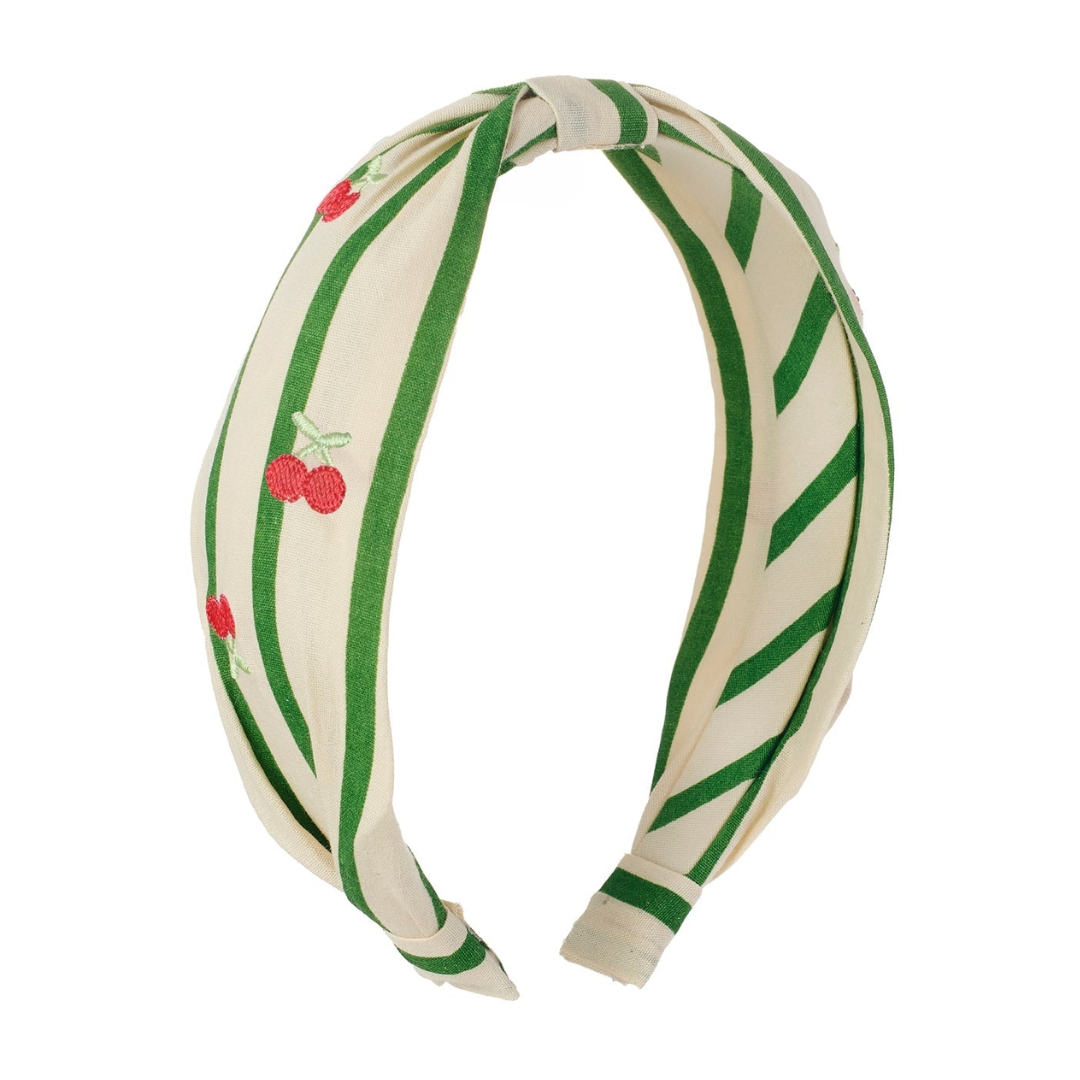 Cherry Kiss Stripy Headband
