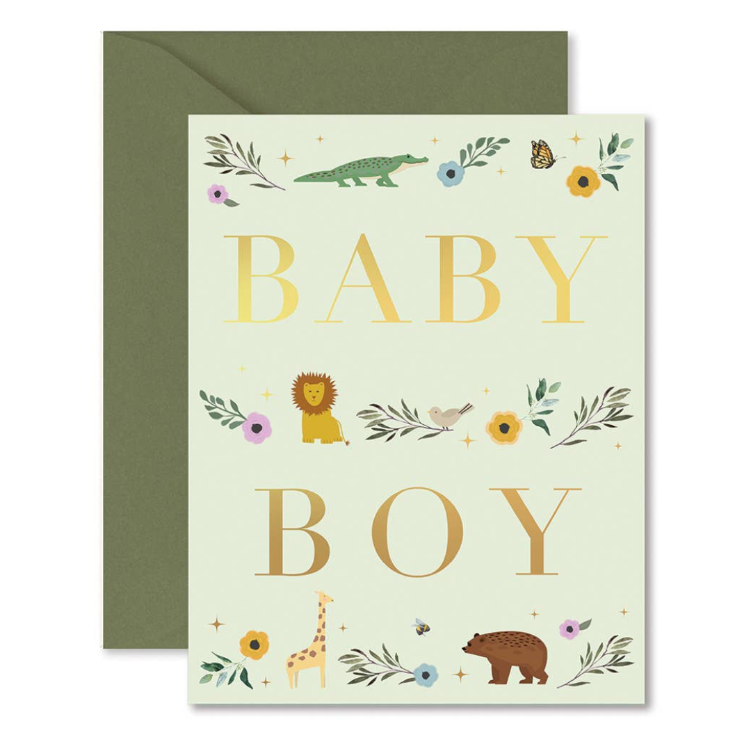 Baby Boy Storybook Greeting Card