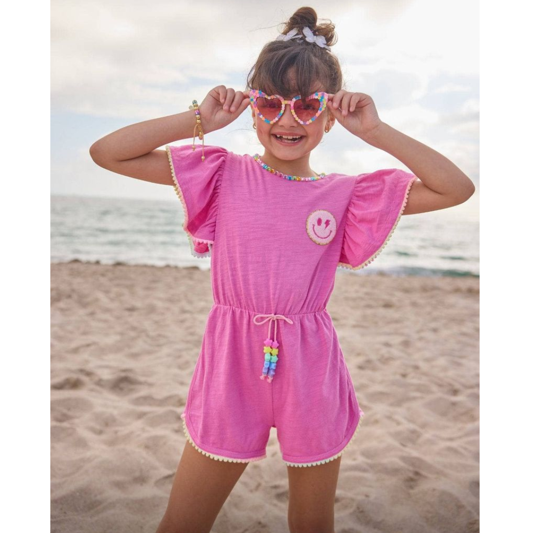 Pink Gems Emoji Romper