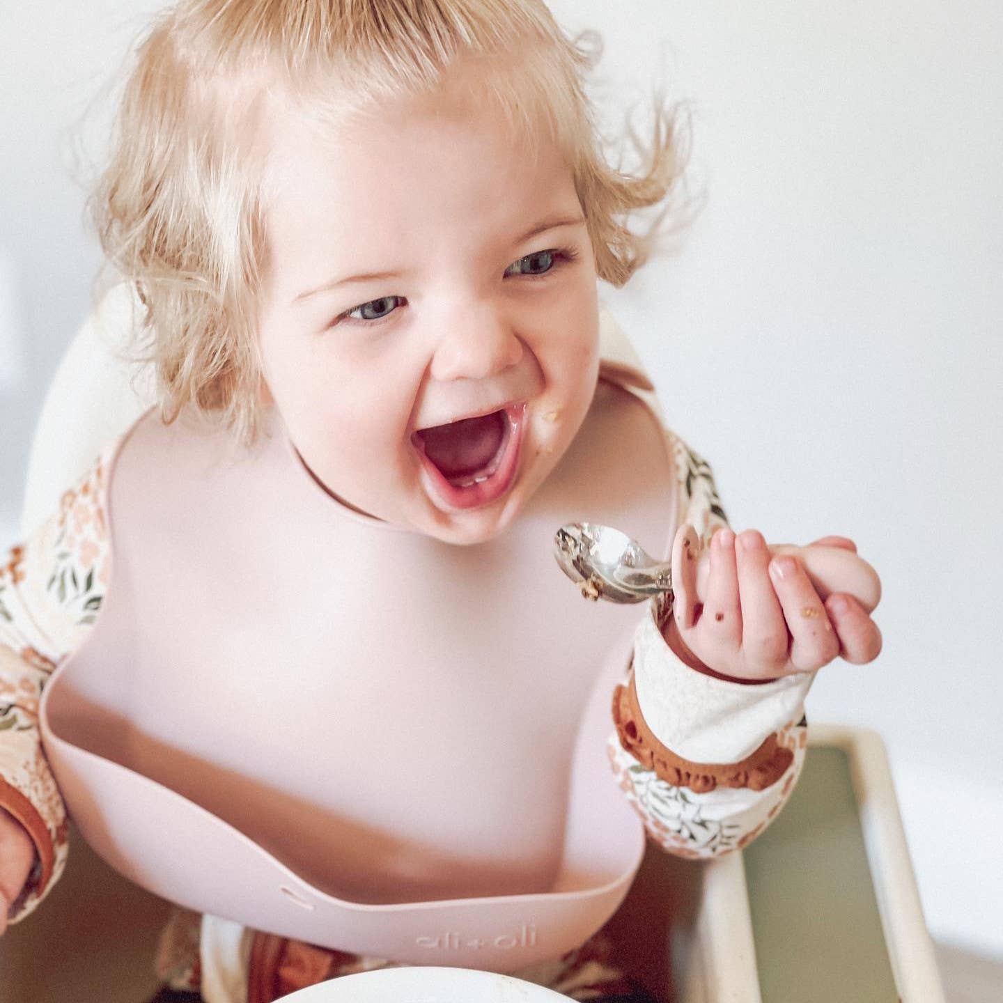 Pink Spoon & Fork Learning Set