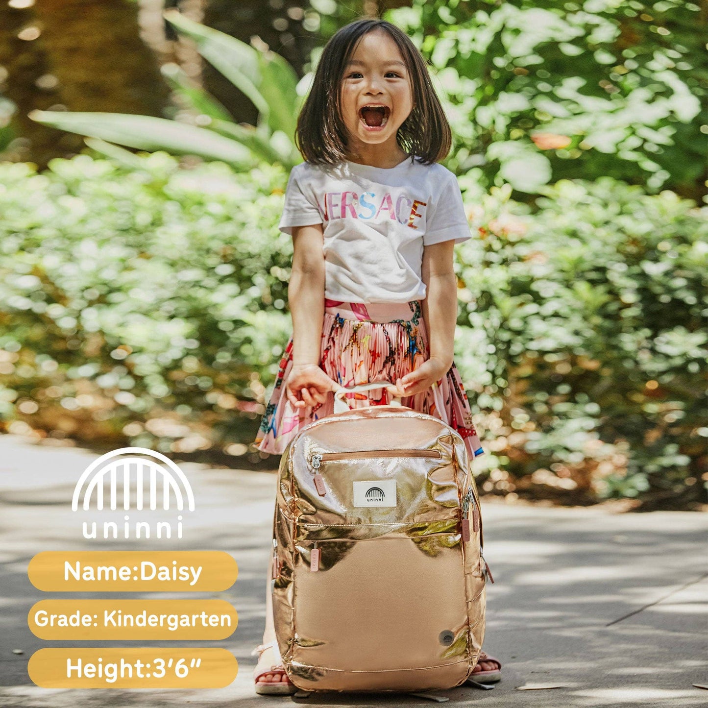 Metallic Gold Bailey Backpack