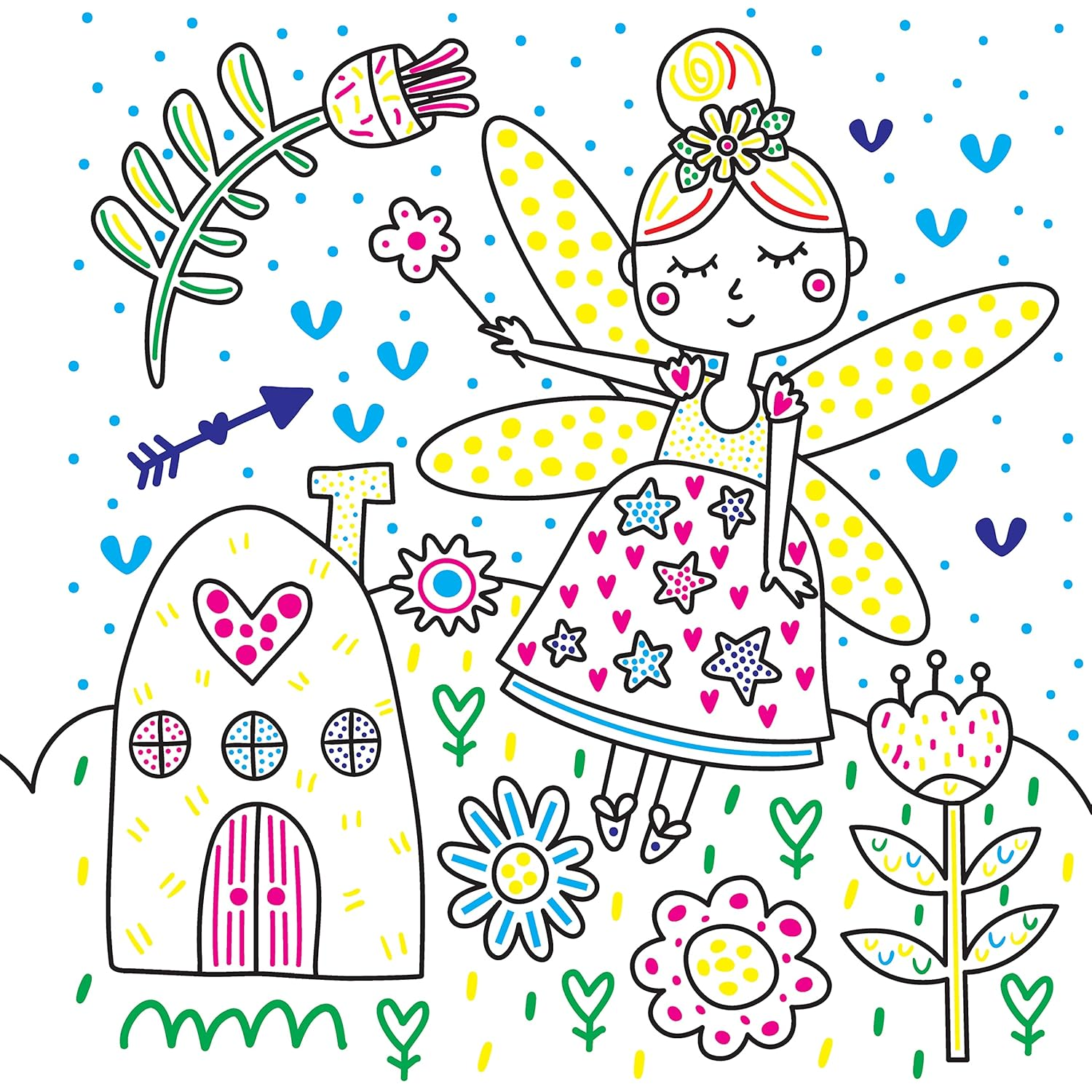 Paint Magic with Water: Fairies and Friends