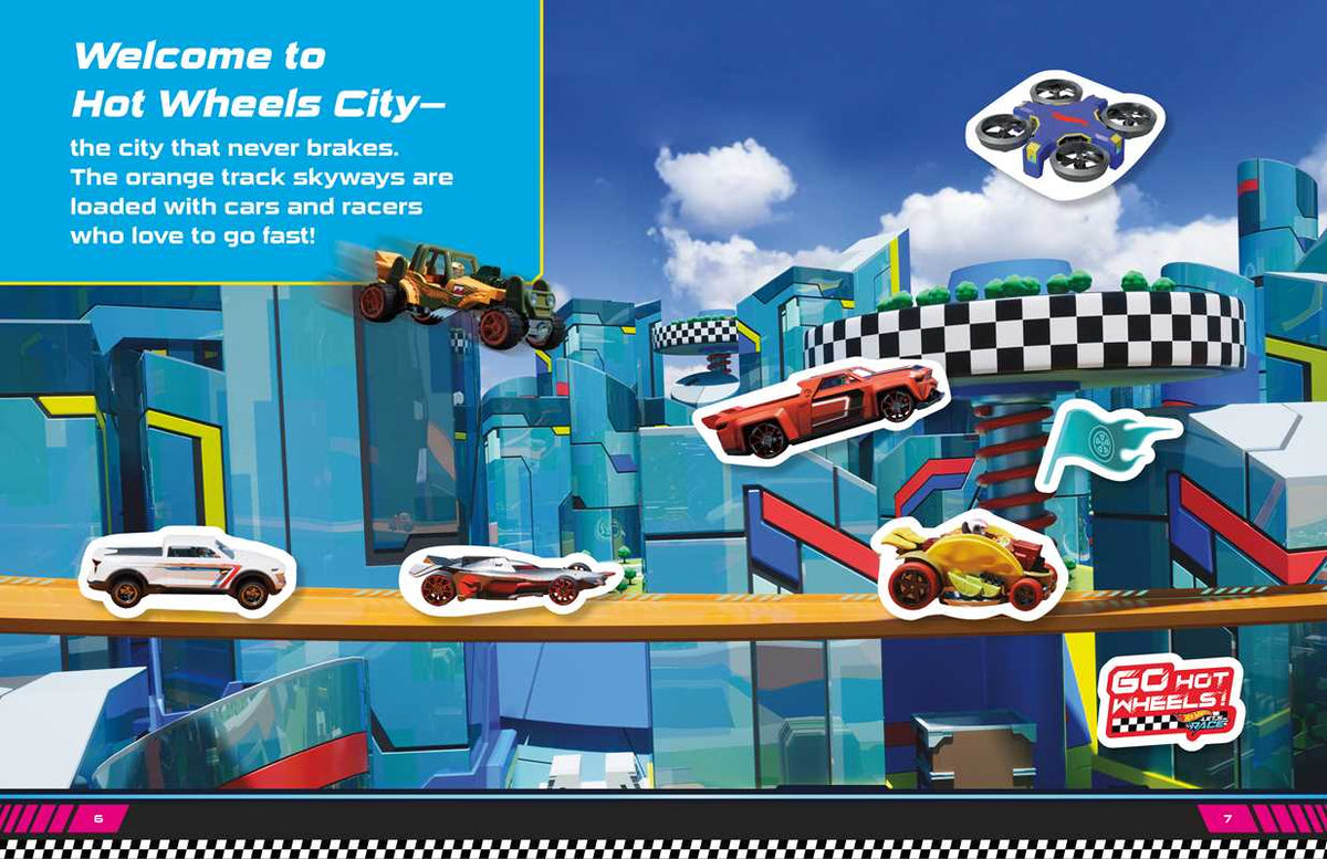Hot Wheels Let's Race: Revved-Up Sticker Book