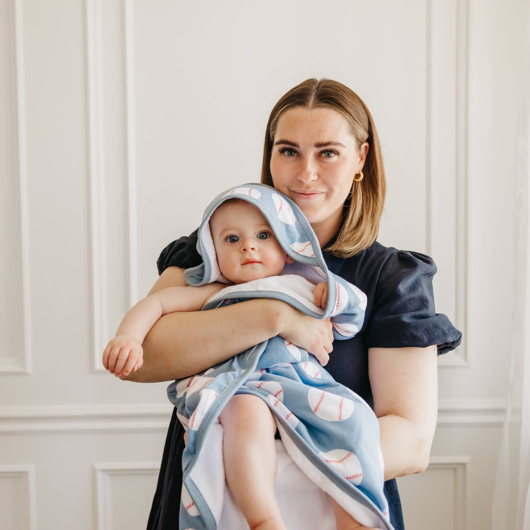 Premium Baby Knit Hooded Towel - Slugger