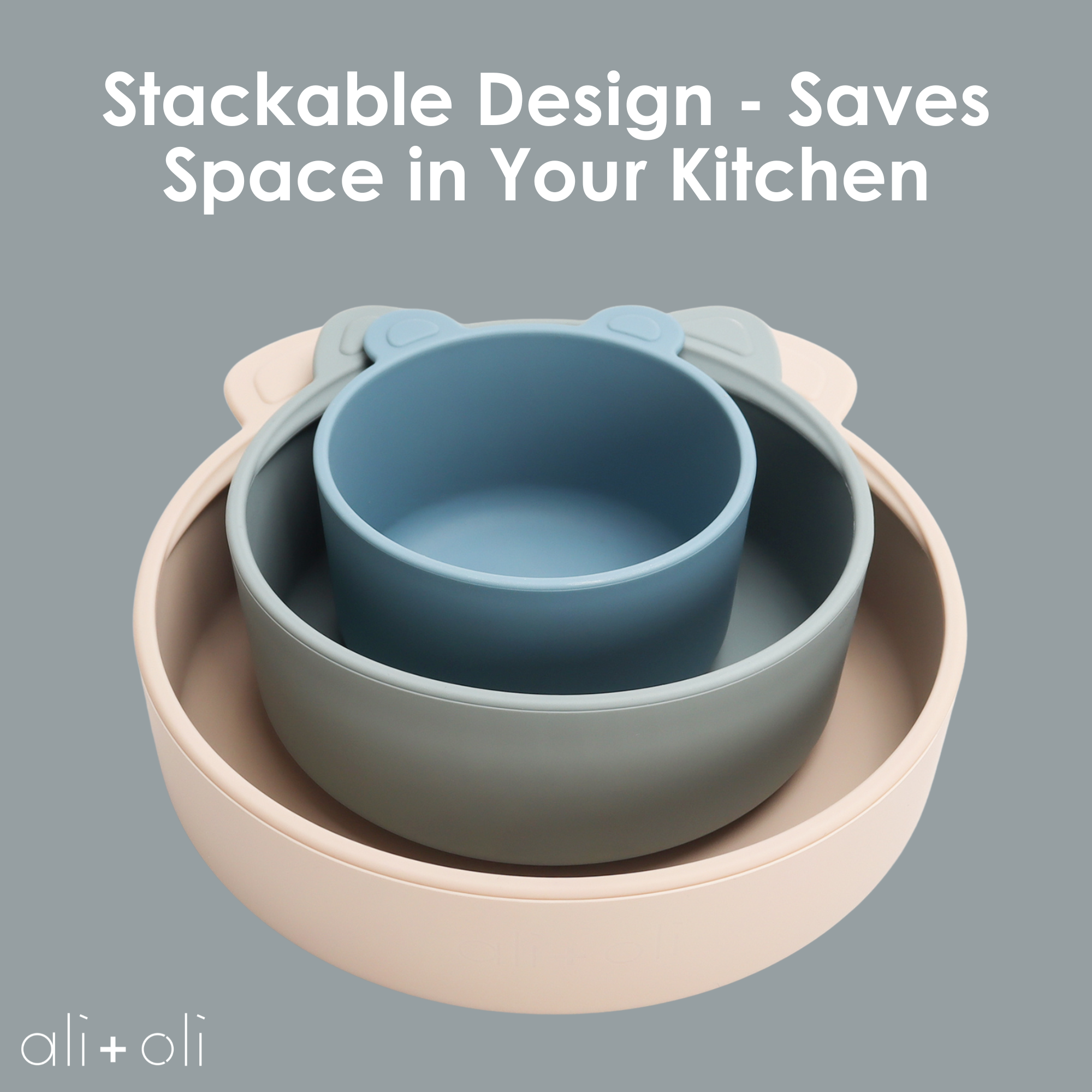 Blue Horizon Stackable Bowl Set