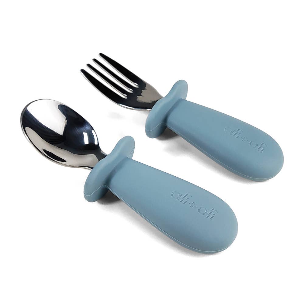 Blue Spoon & Fork Learning Set