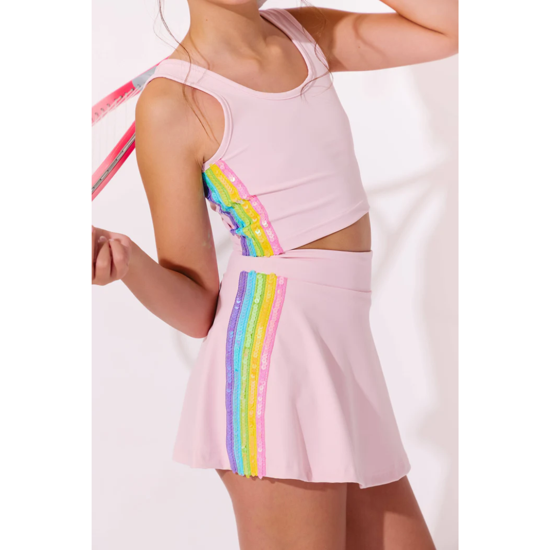 Pink Rainbow Sherbet Tennis Set