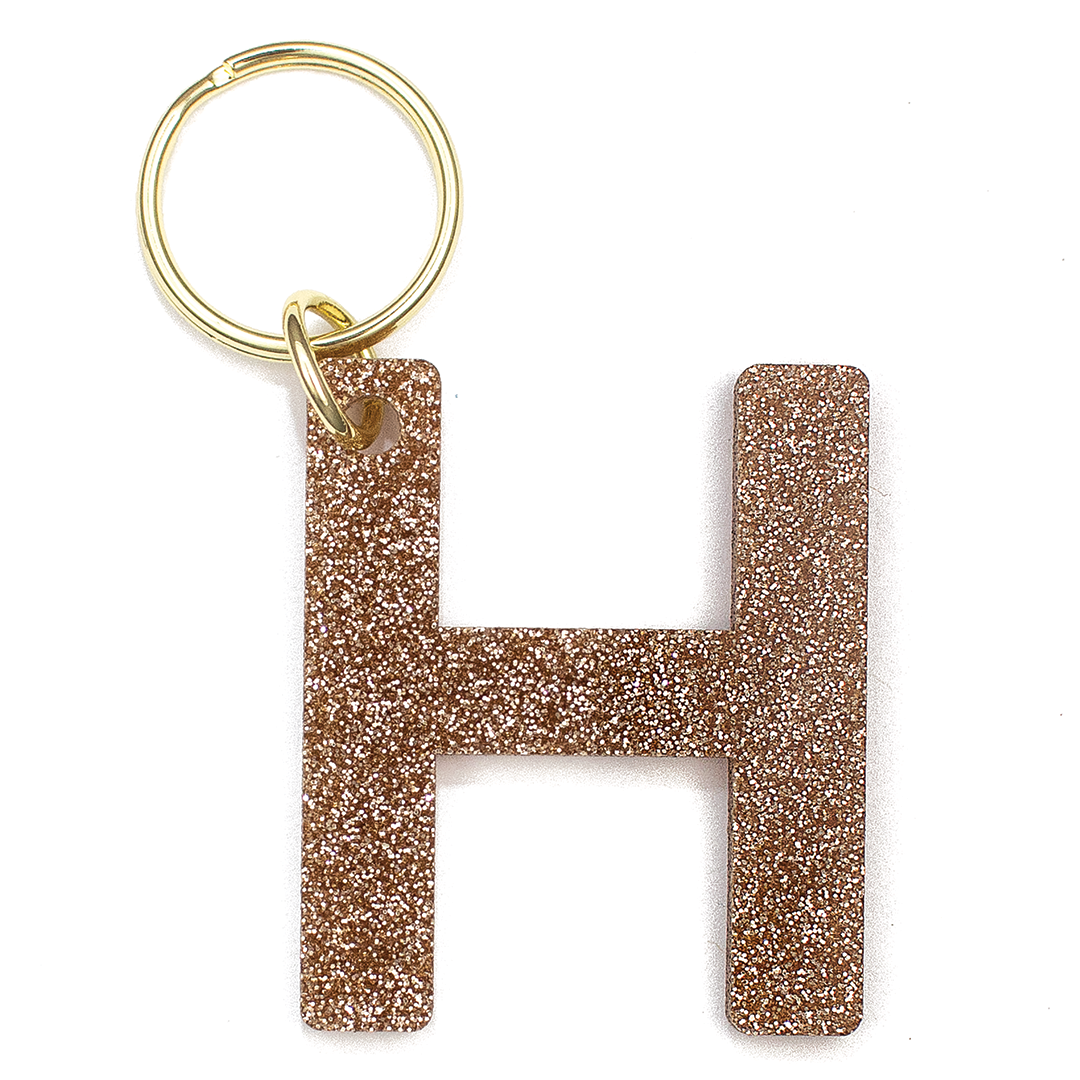 Glitter Letter Keychains - A-Z