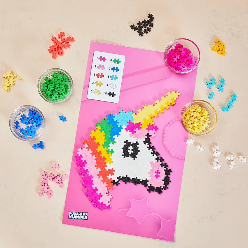 Unicorn Puzzle by Number