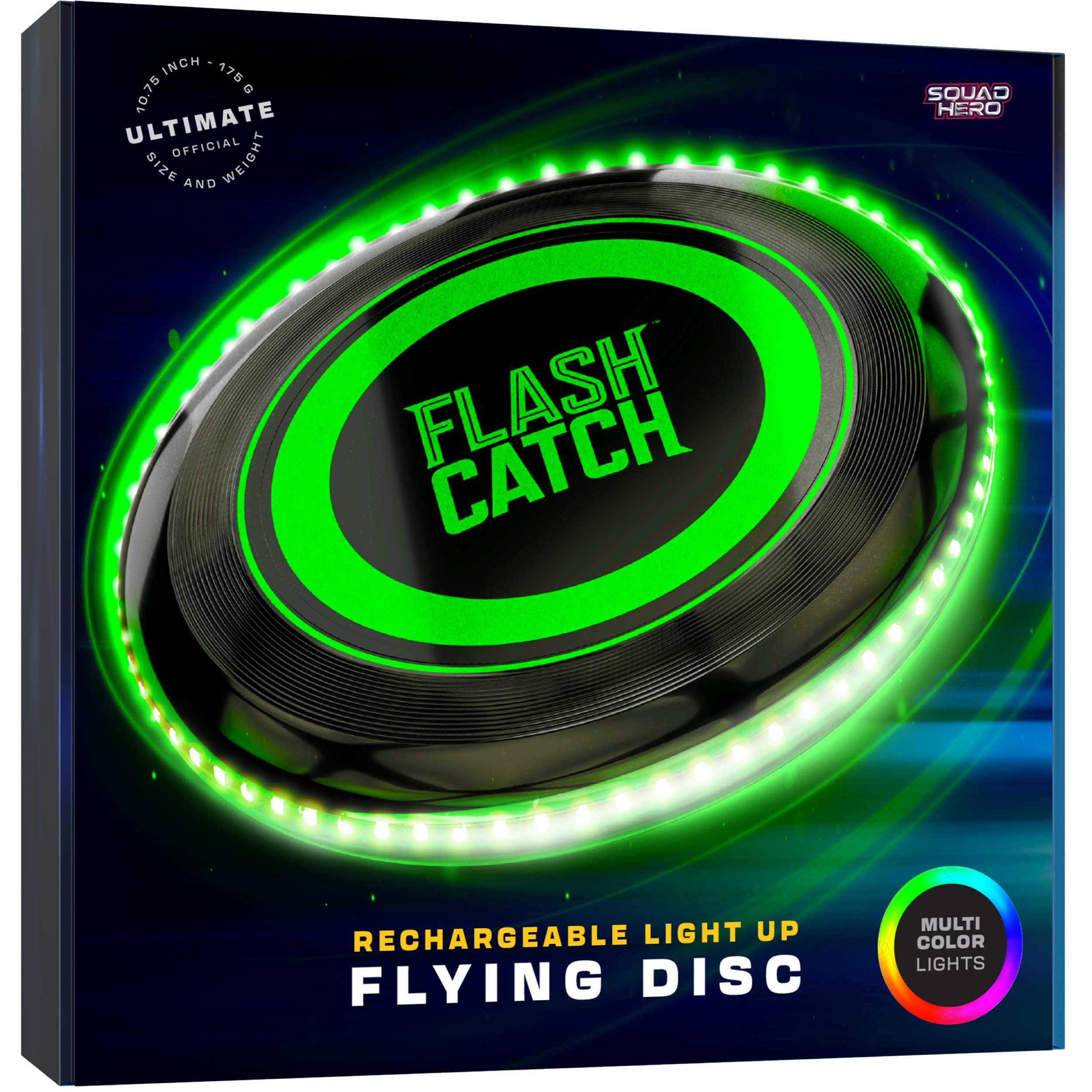 Rechargeable Light-up Flying Disc, Motion Activated Frisbee