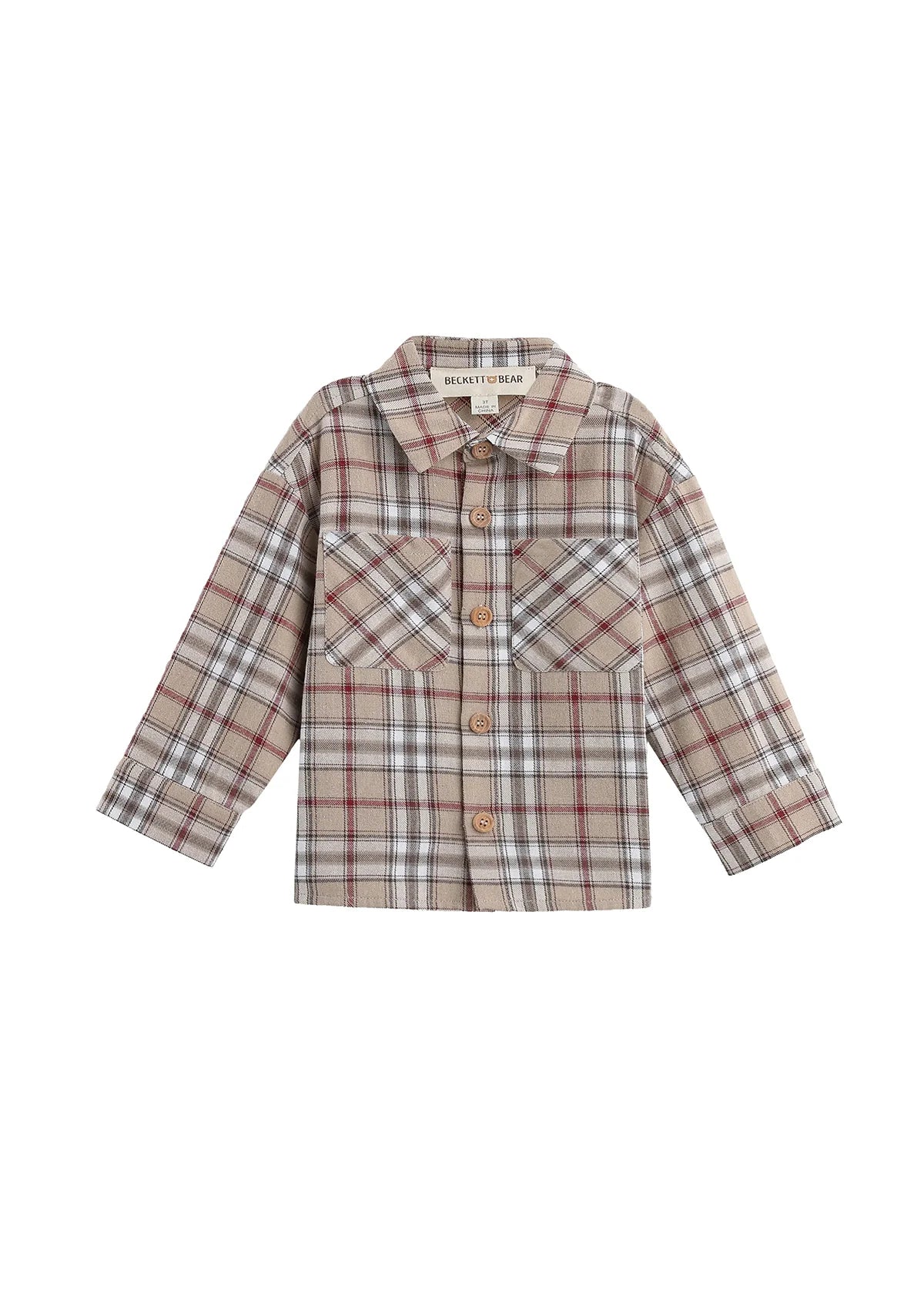 Hunter Long Sleeve Plaid Flannel Chest Pocket Shirt