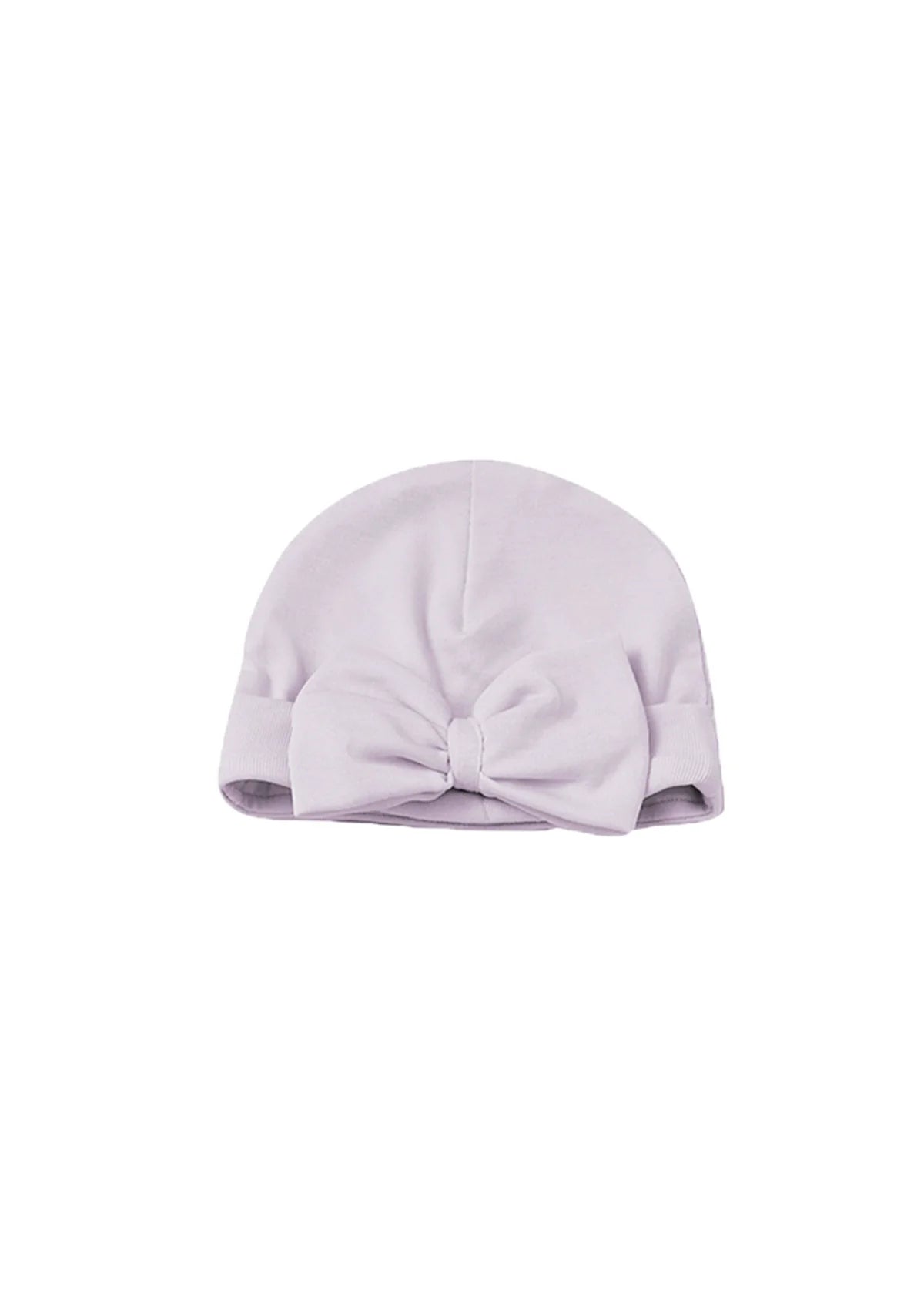 Soft Meadow Solid Knotted Bow Ribbed Trim Hat