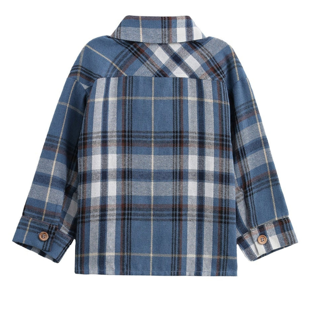Nicholas Long Sleeve Plaid Chest Pocket Button Front Shirt