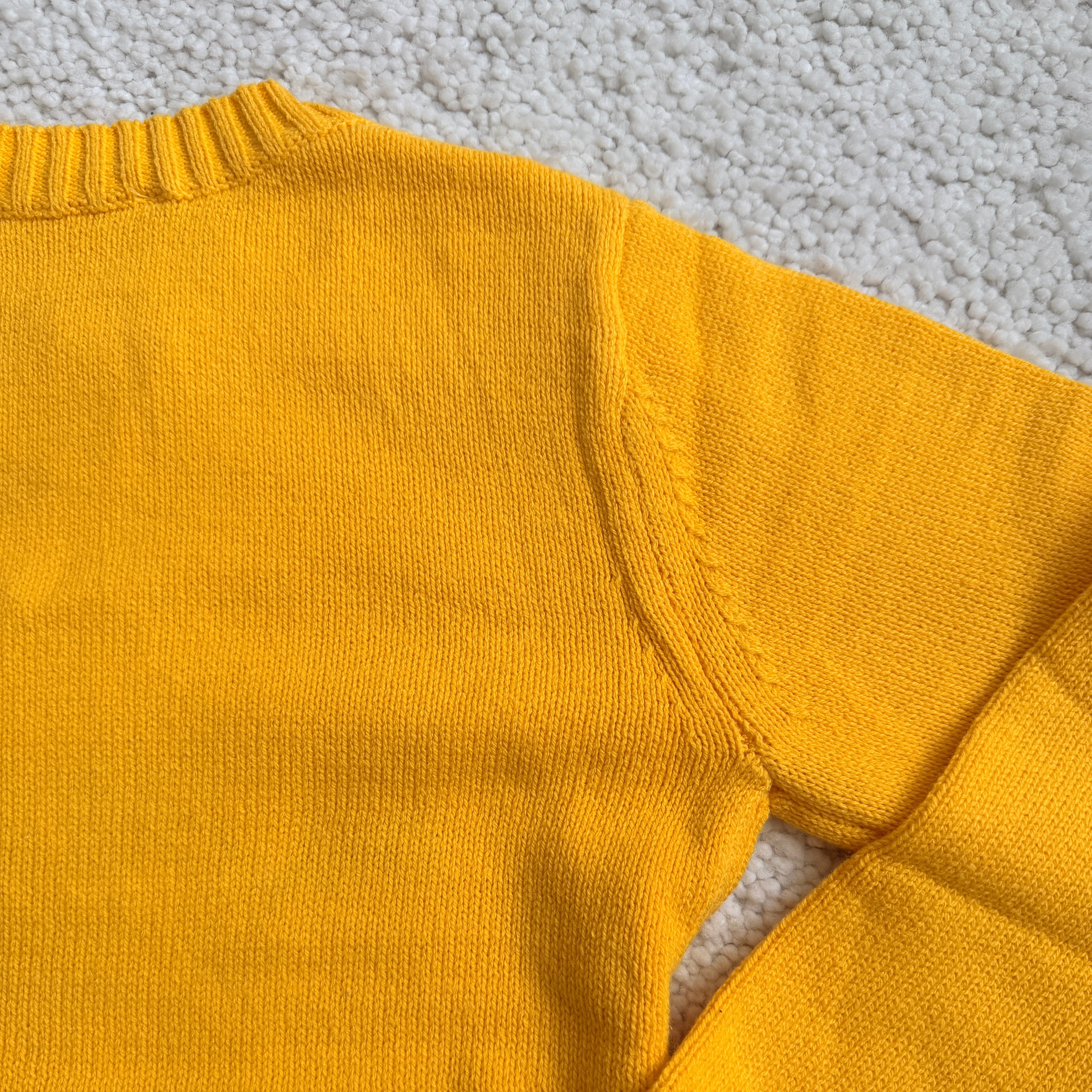 Maize Michigan Cursive Knit Sweater