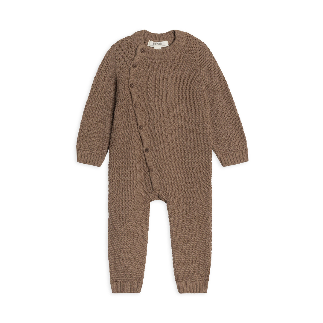 Casey Seed Stitch Sweater Knit Kimono Romper