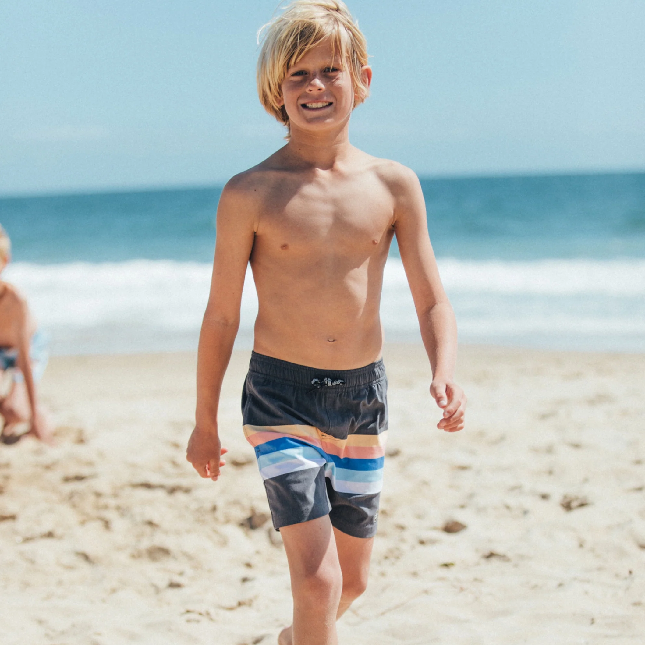 Vintage Stripe Volley Swim Trunk